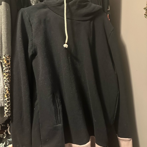 Black ampersands hoodie - Picture 2 of 3